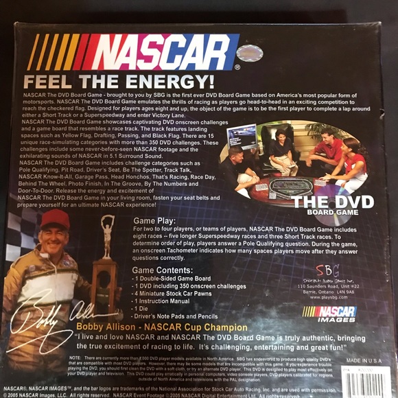 New 2005 NASCAR The DVD Board Game - Picture 2 of 6